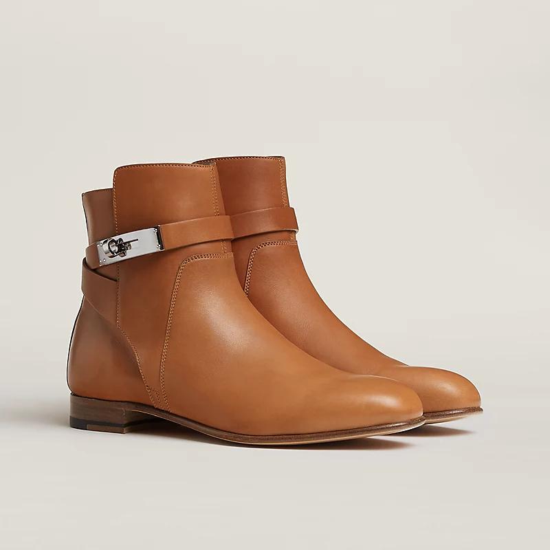 Giày Hermes Neo Ankle Boot Nữ Nâu